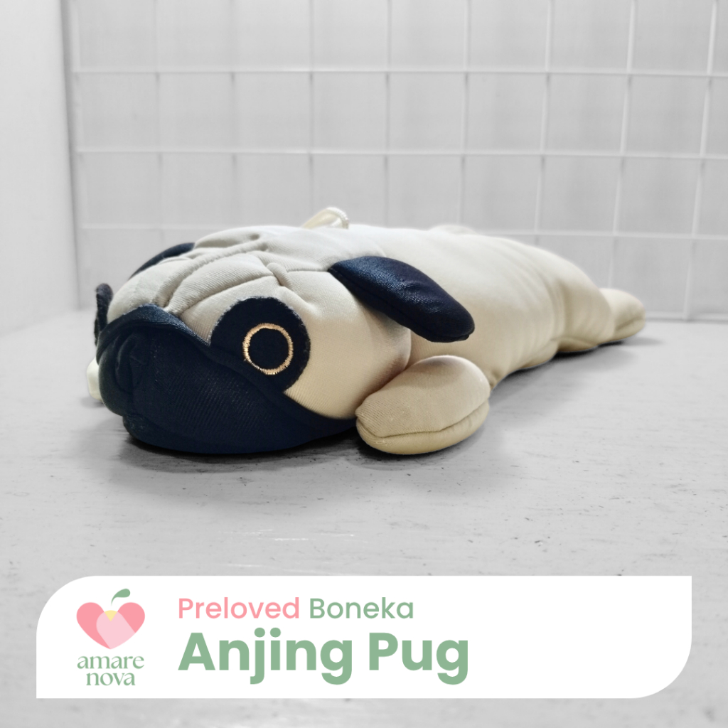 [P] Boneka Bulir Anjing Pug Dog Plush Toy