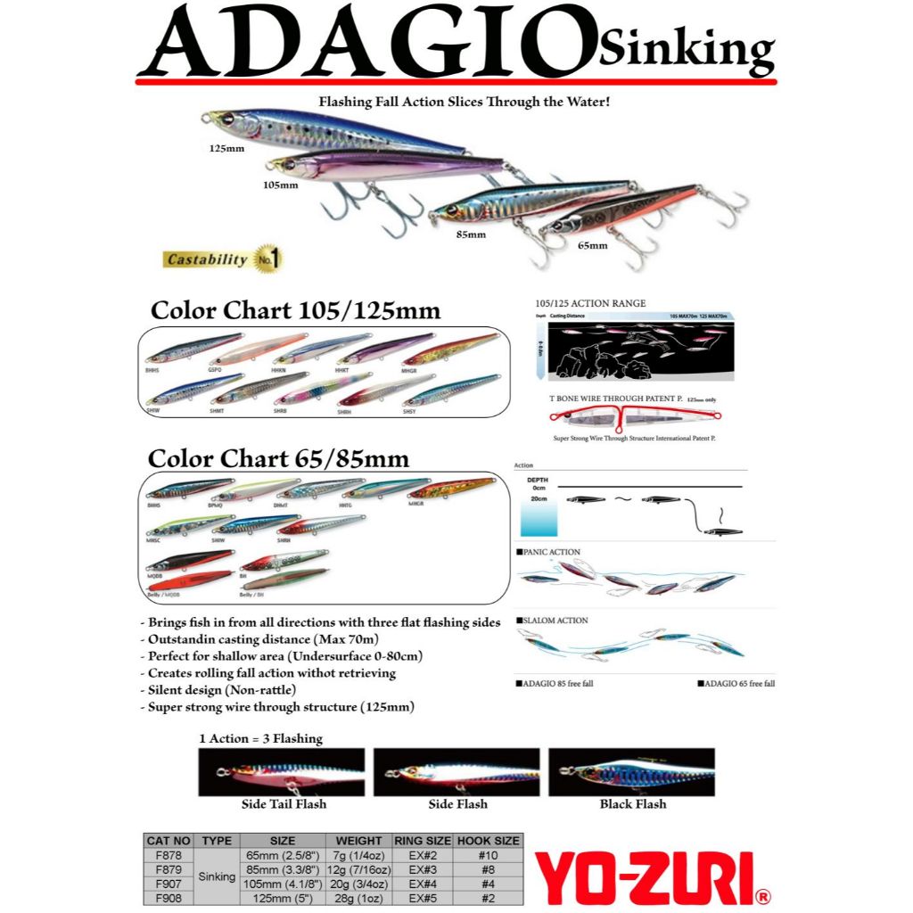 UMPAN SINKING DUEL ADAGIO SINKING MINNOW