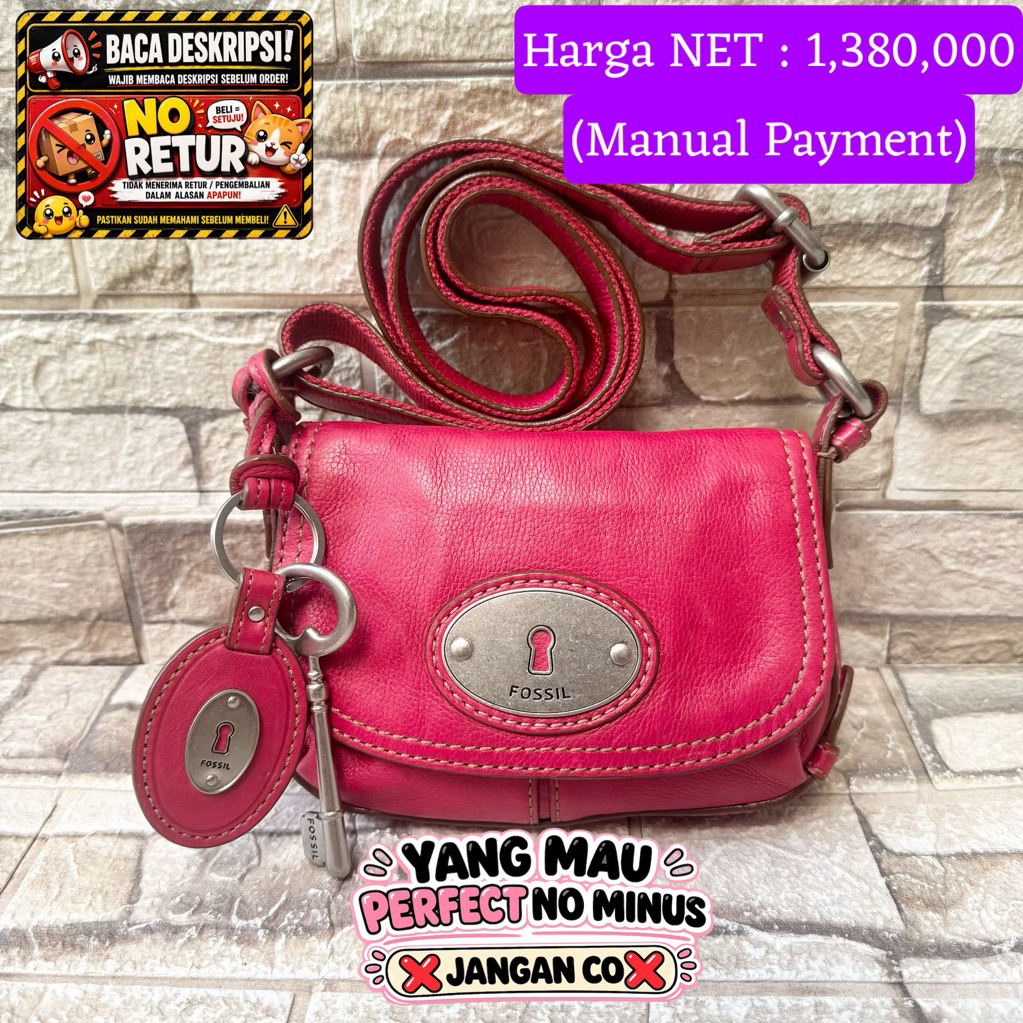 799 # NET-Preloved Fossil Maddox Mini Pink Fanta