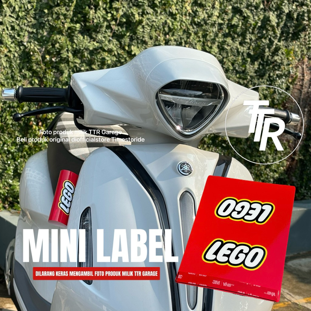 Mini label aksesoris yamaha grand filano | aksesoris motor lucu | aksesoris grand filano