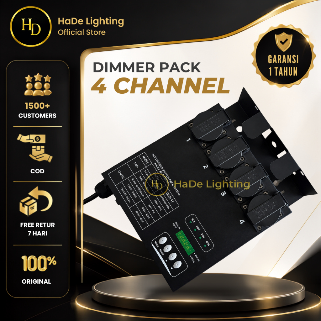 Dimmer Pack DMX 4 Channel