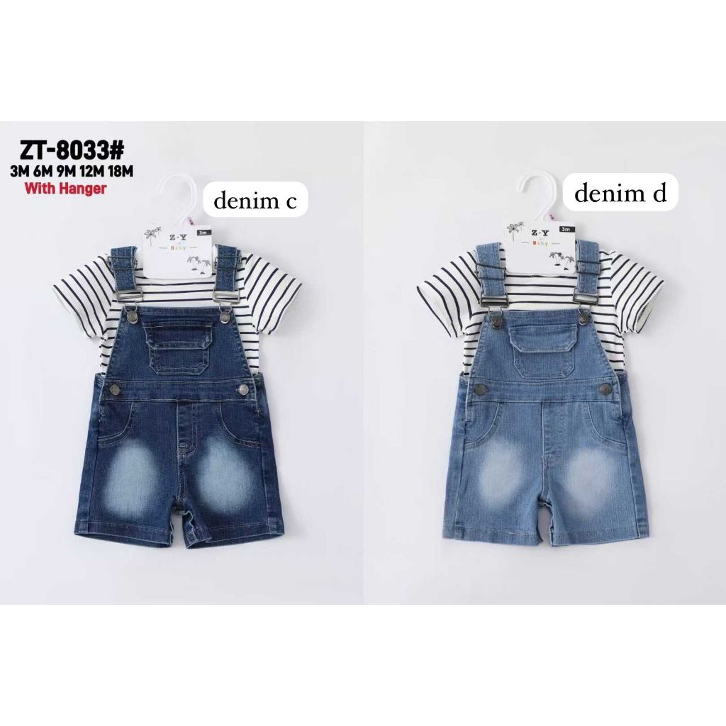 BABYZEES I ZY1001 I ZY1002 I PAKAIAN ANAK  LAKI-LAKI I OVERAL JEANS I Z.Y I PREMIUM QUALITY I UK. 9M