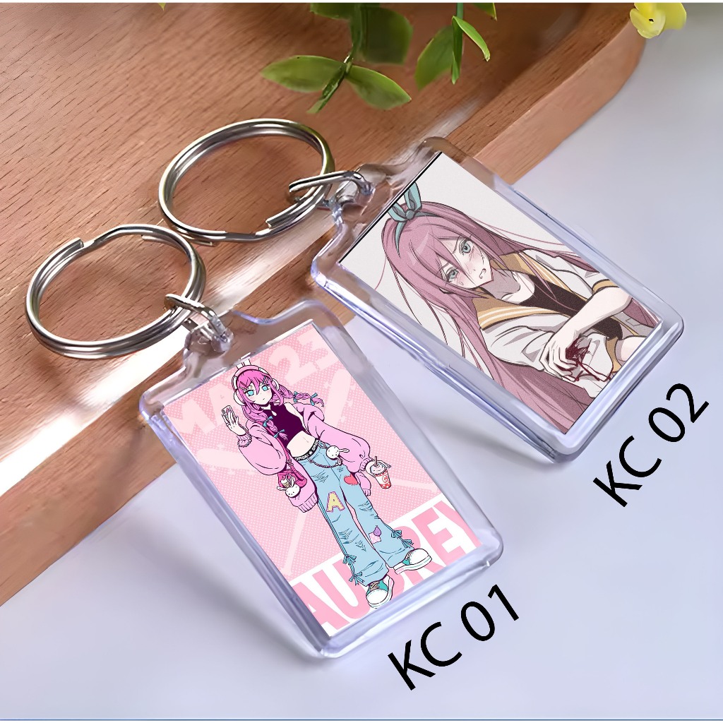 Keychain Aubrey Omori  - Keychain GAME OMORI - Keychain - Aubrey Omori
