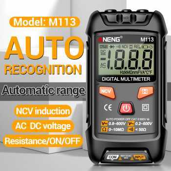Multimeter Multitester Digital Aneng M113 Automatic Shutdown Sensor NCV 1999 Count