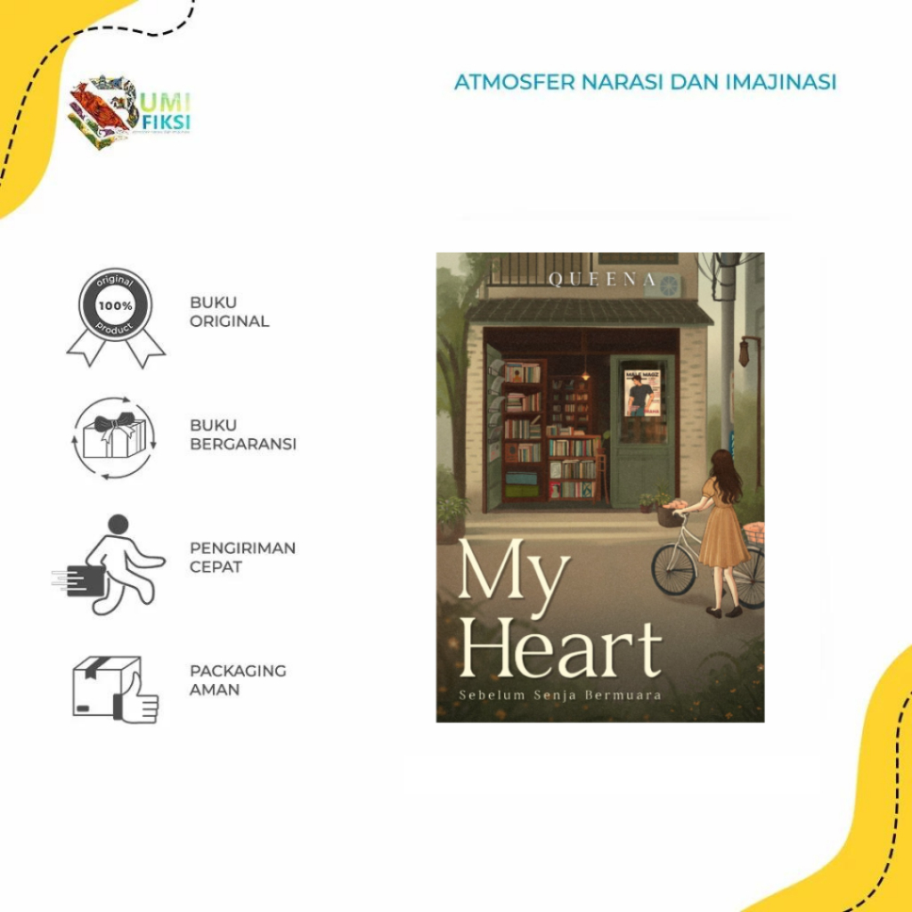 Buku Novel My Heart - Queena - Akad - Bumifiksi