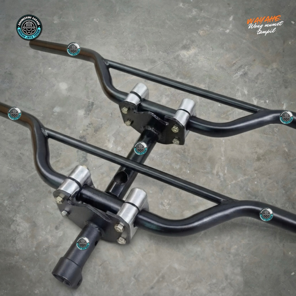Paket Stang Trill/Trail Plus Dudukan Stang Honda Dan Yamaha Untuk Motor Matic Dan Bebek Modif Trondo