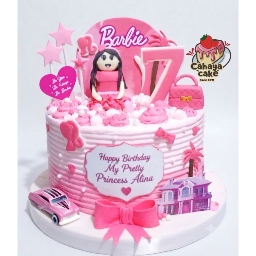 Kue Ulang Tahun Barbie / Barbie Custom Cake / Kue Ultah Karakter
