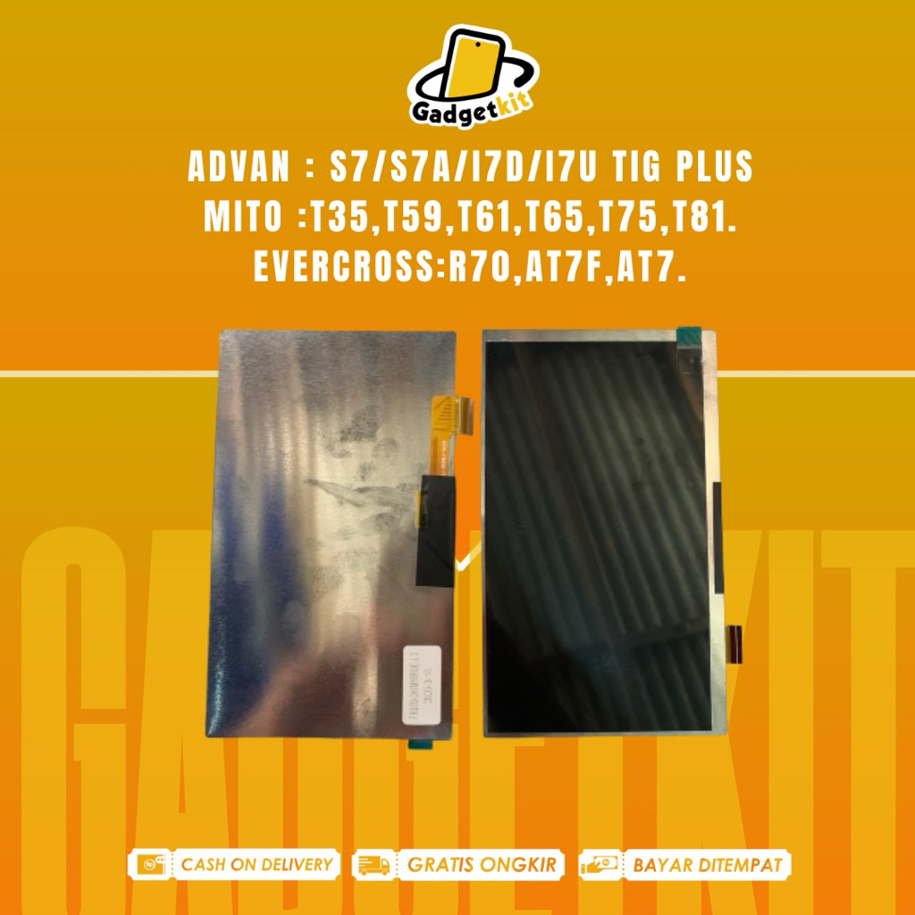 LCD TAB ADVAN S7C / I7D / S7 / TIG / I7U ORIGINAL COPOTAN