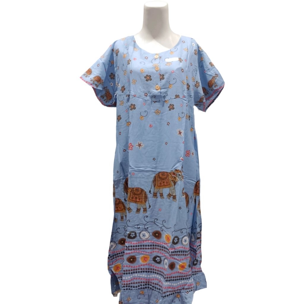 Daster Ria Kencana Lengan Pendek Home Dress Batik Wanita Kekinian