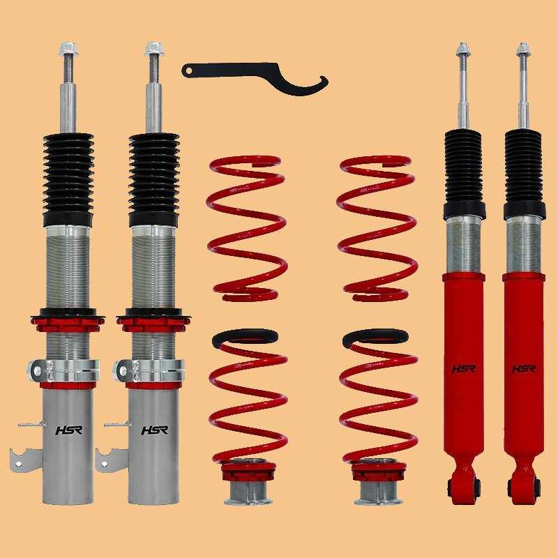 COILOVER HSR RED FRONT REAR HONDA BRIO & FREED coilover hsr pnp
