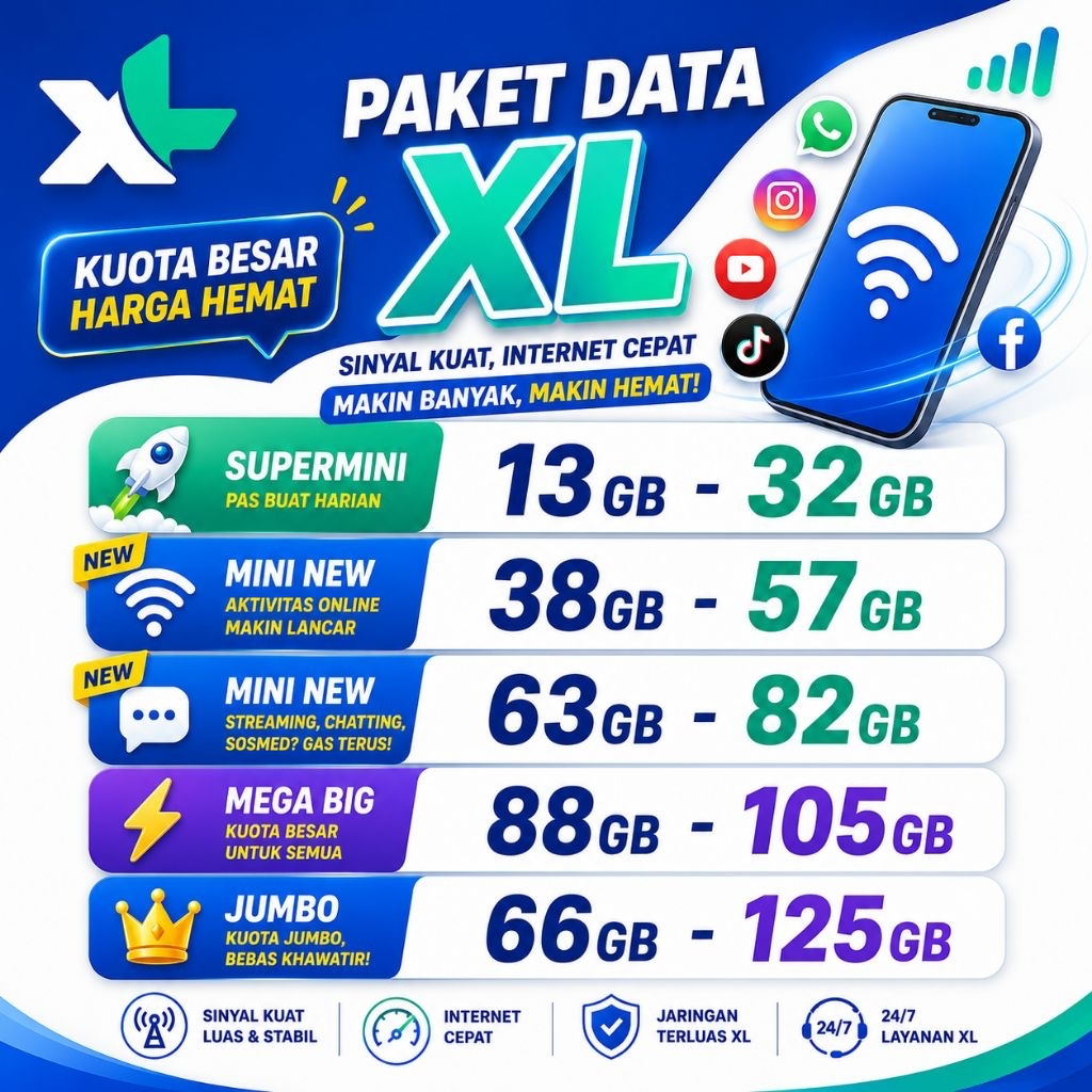 paket kuota internet xl dan axis xtra combo flex akrab promo termurah full internet 24 jam garansi s