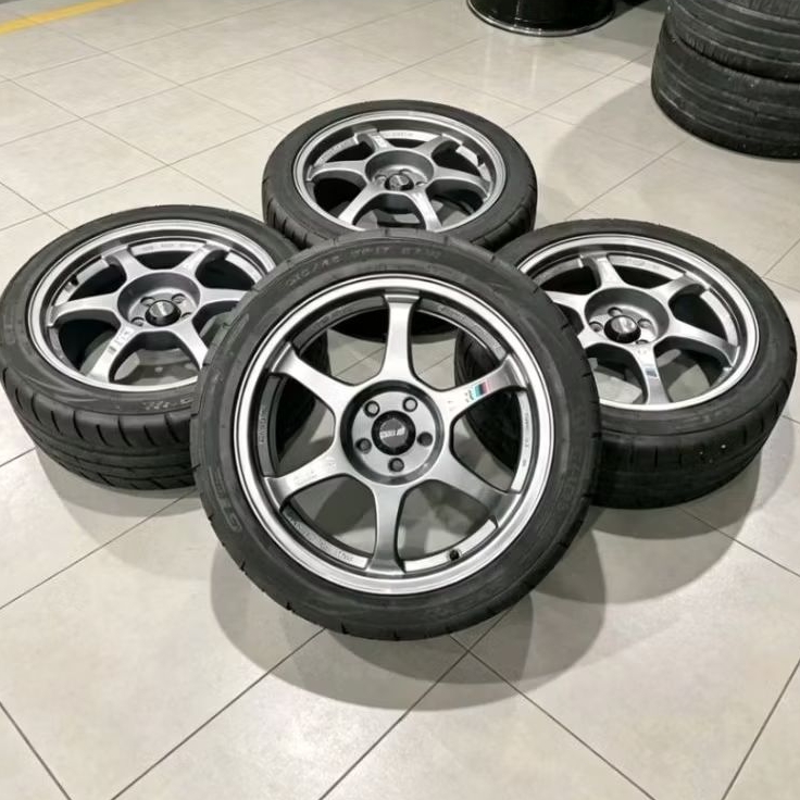 Velg Racing Bekas Mobil Ertiga Ring 17 Lebar 7,5 Ban 215 45 17 SX2