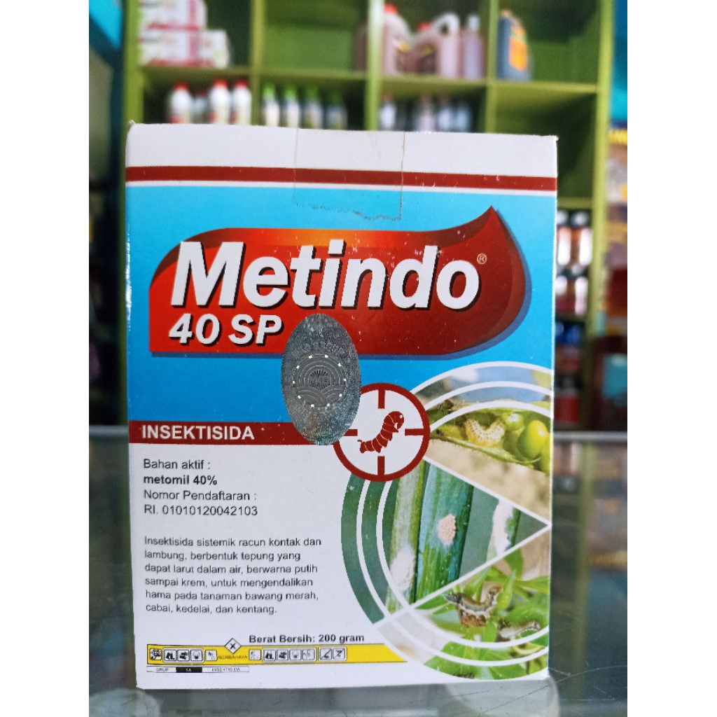 Metindo Insektisida 40SP 200gr metomil 40% Pembasmi hama jenis ulat dan walang sangit pada tanaman p
