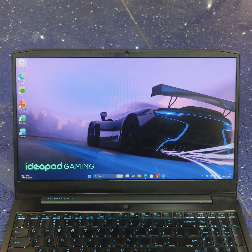 lenovo ideapad gaming 3 intel core i5 gen 10 nvidia gtx 1650Ti ram 8gb ssd 512gb