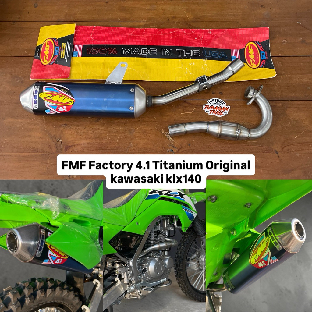 SLIPON FMF FACTORY 4.1 KLX140 R RF ORIGINAL