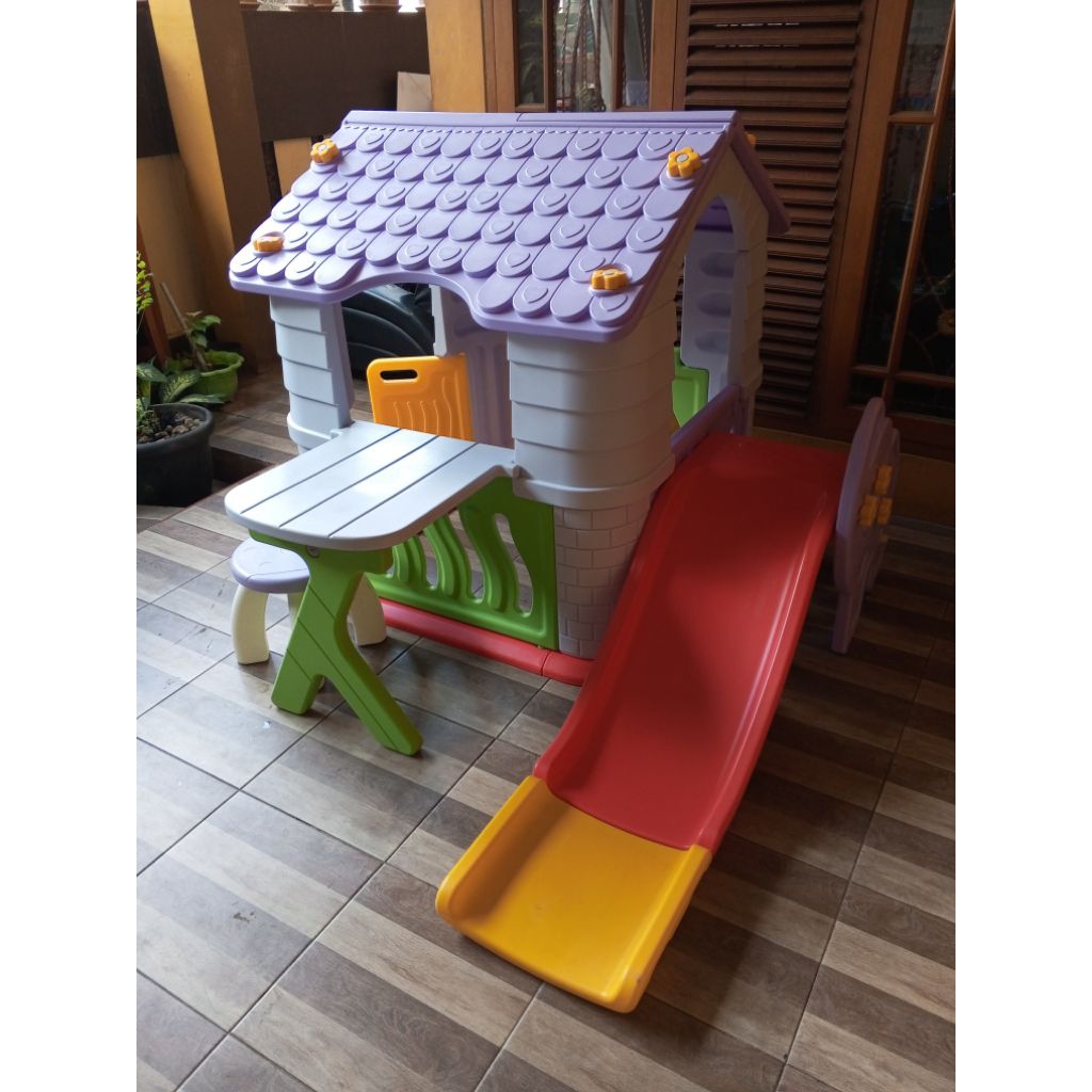 PRELOVED PEROSOTAN PROSOTAN PLOSOTAN GROW N UP DOUBLE SLIDE MAINAN ANAK TOBEBE LITTLE TIKES STEP2 ST