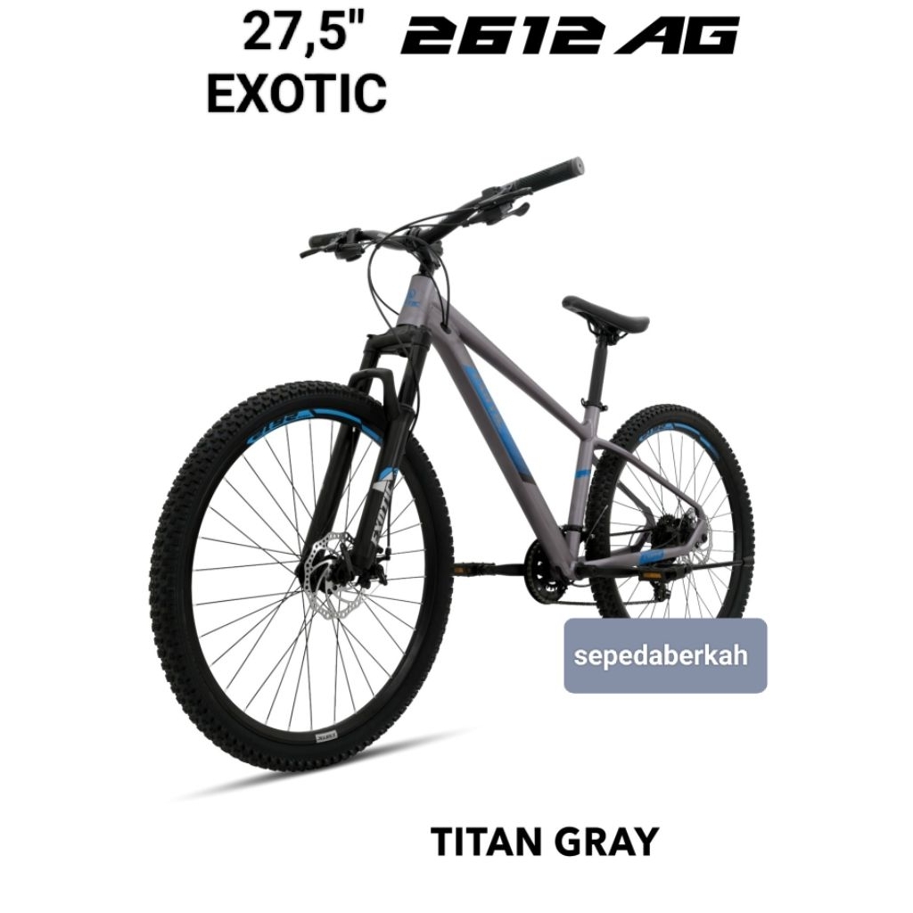 sepeda gunung sepeda mtb 27,5 exotic et 2612 af 2x8 speed frame alloy,,mtb 27,5 exotic 2612 AG 2x8 s