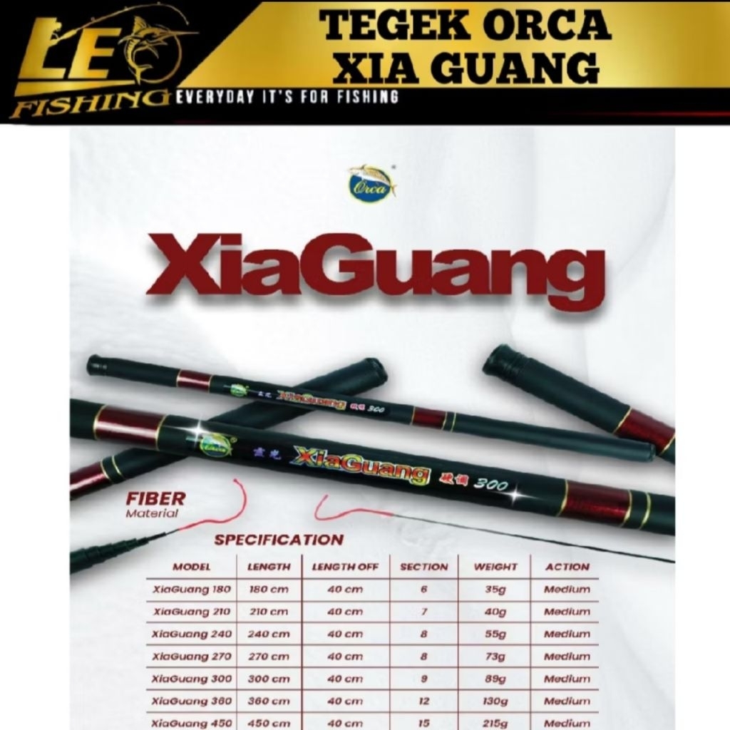Joran Tegek Orca Xia Guang / Gelatik / Tjl 180 - 450