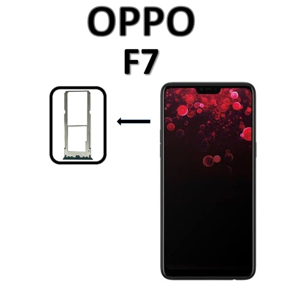 SIMTRAY OPPO F7 SLOT SIMCARD ORIGINAL COPOTAN