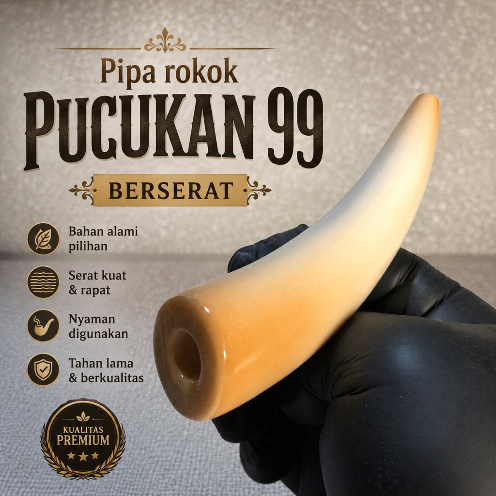 Pipa Rokok Srigading Asli 99 Pucukan Premium