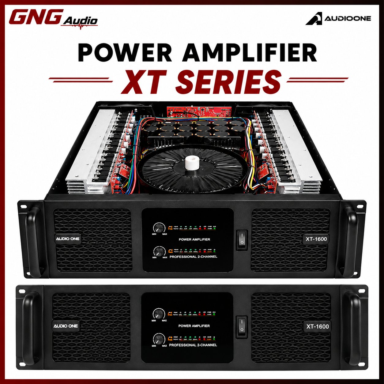 Power Amplifier AUDIO ONE XT Series 2 Channel Class AB | Power Besar | RCA Platinum | Garansi I GNG