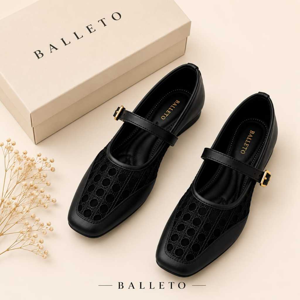 BALLETO Sepat Flat Wanita Sepatu Balet wanita
