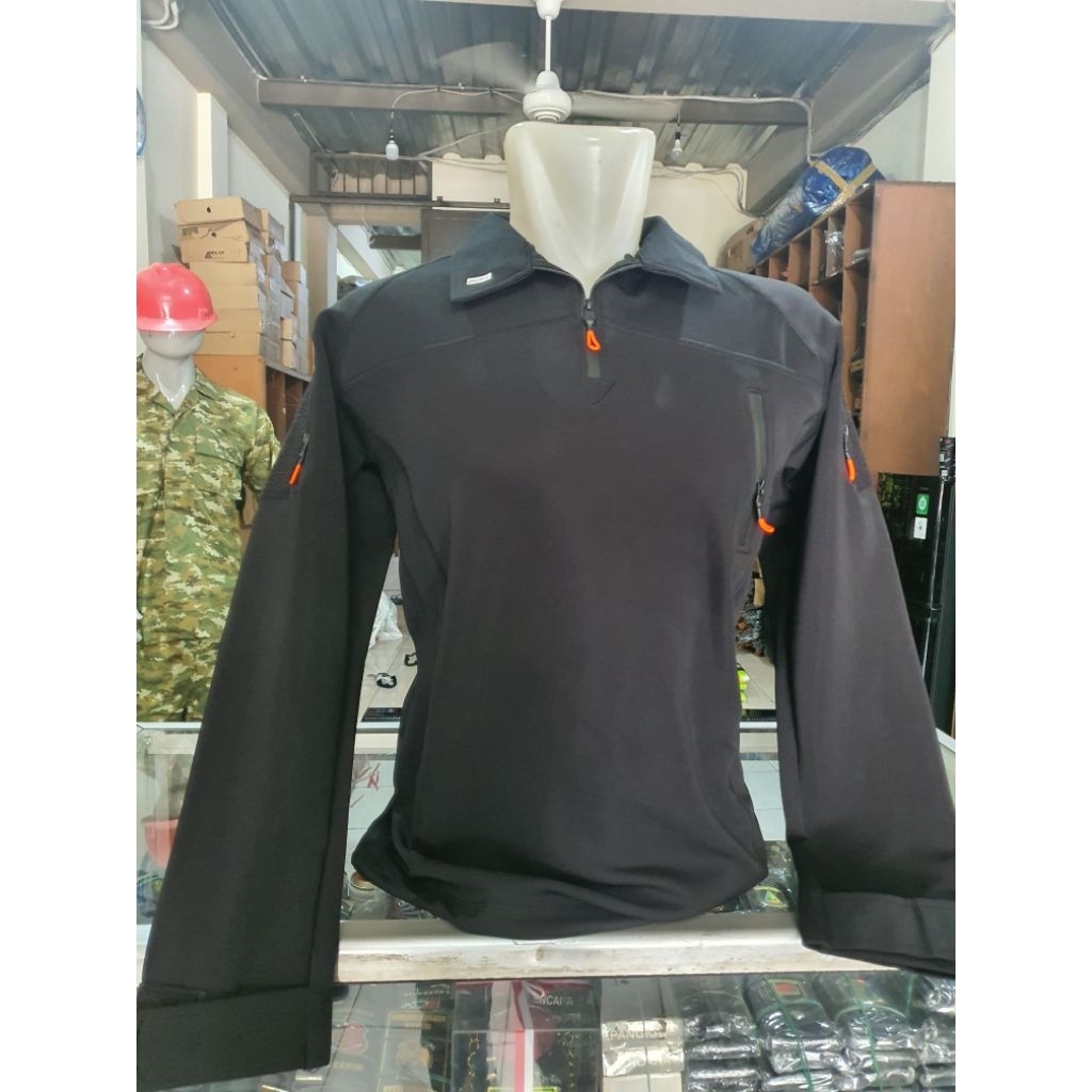 Baju BDU Polos Hitam Panjang Full Scuba | Bdu Polos Hitam  Scuba Premium