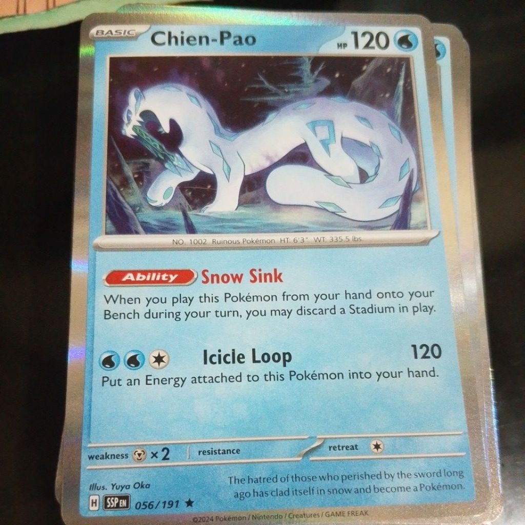 Pokemon Chien-pao 056/191 holo en