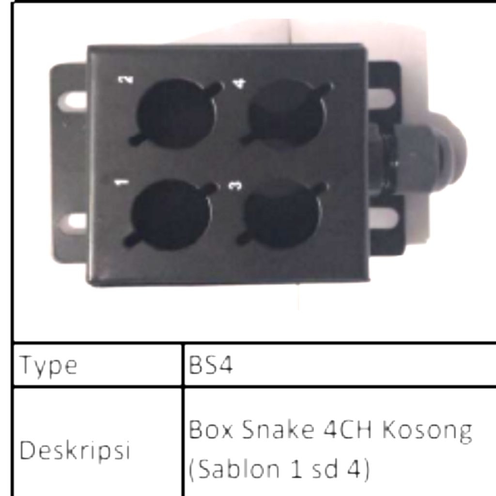 Box Besi Snake Kabel 4 lubang original Garansi resmi