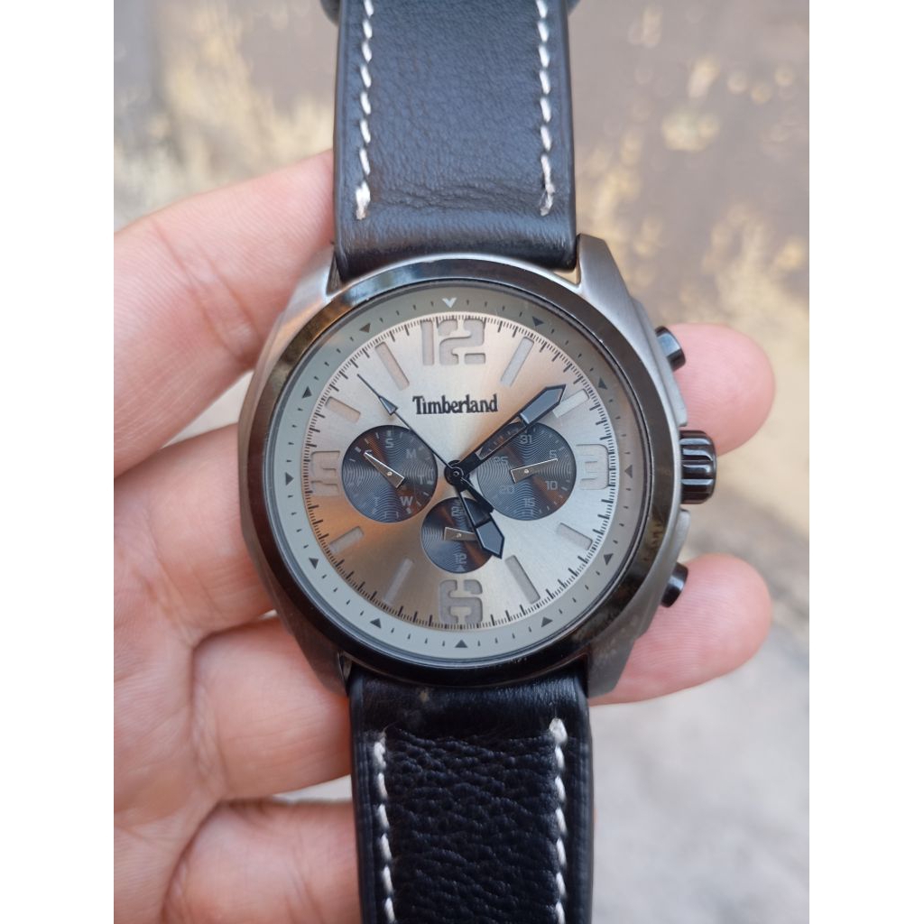 jam tangan Timberland panda dial keren second preloved original