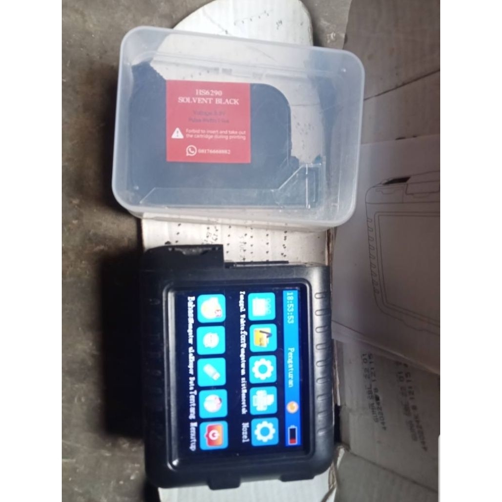 Alat Mesin Cetak Kadaluarsa BOSTMAN MINI PRINTER SECON +TINTA