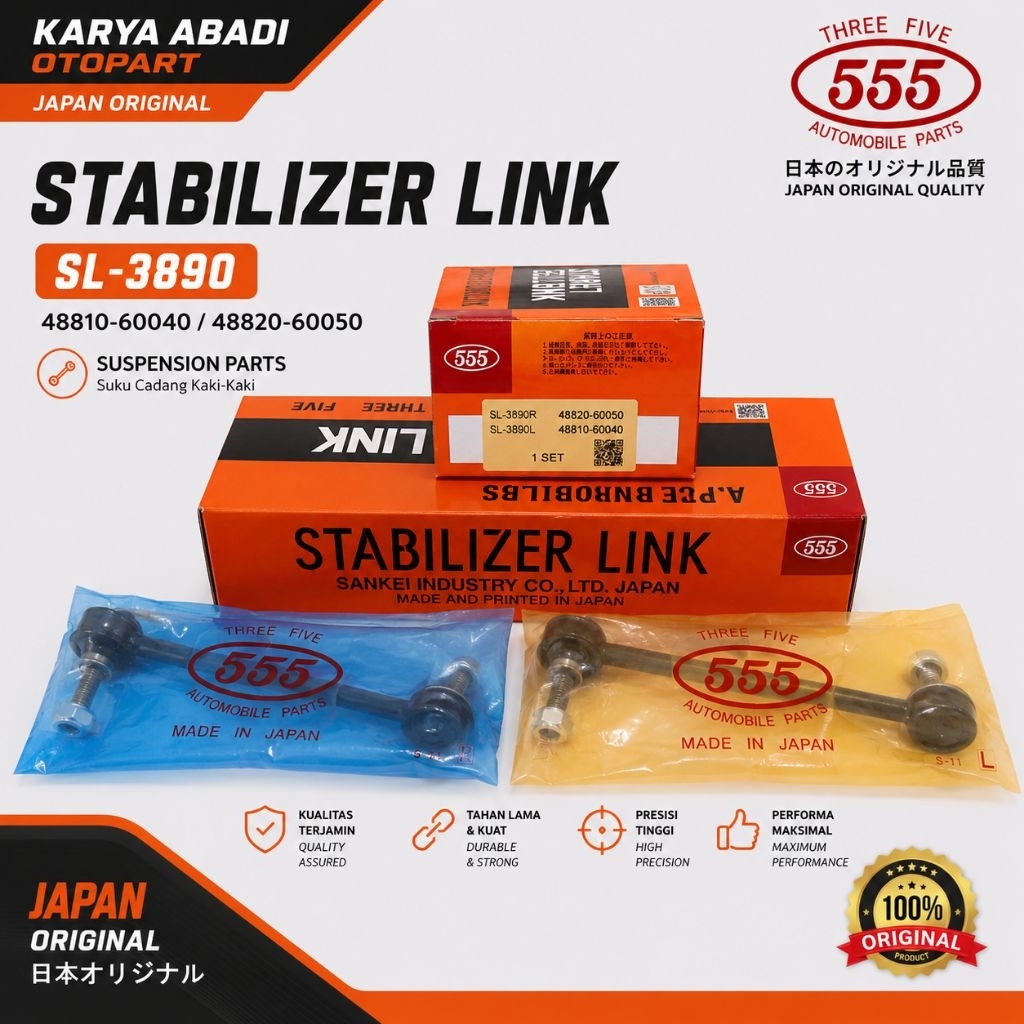 LINK STABIL STABILIZER DEPAN TOYOTA FORTUNER TYPE G VNT FORTUNER VRZ SRZ 2005 2006 2007 2008 2009 20