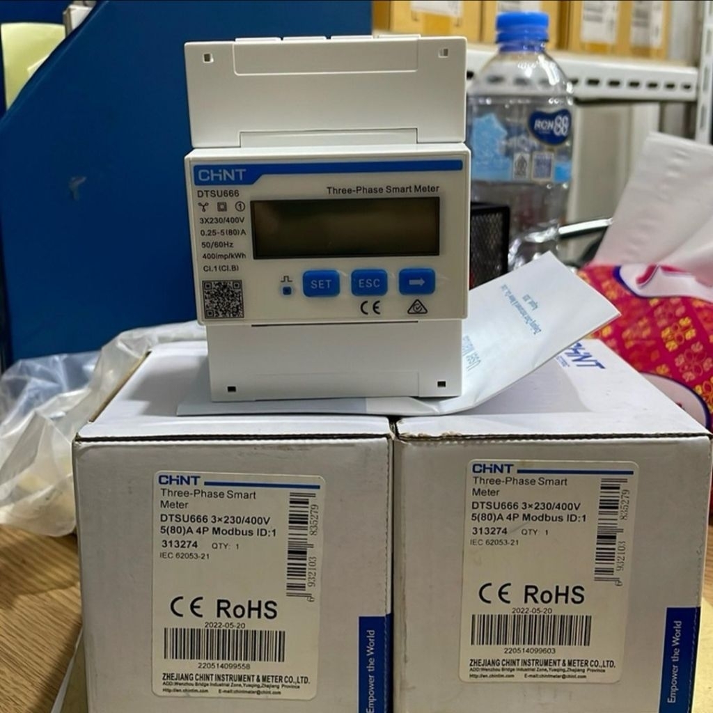 THREE-PHASE SMART METER CHINT DTSU666 3×230/400V 5(80)A 4P ORIGINAL