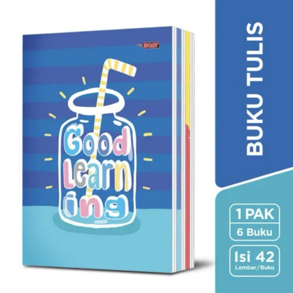 (ISI 6 pcs) Buku Tulis Big Boss ukuran B5 isi 42 lembar - buku Tulis Sidu Bergaris - Buku HVS Kertas