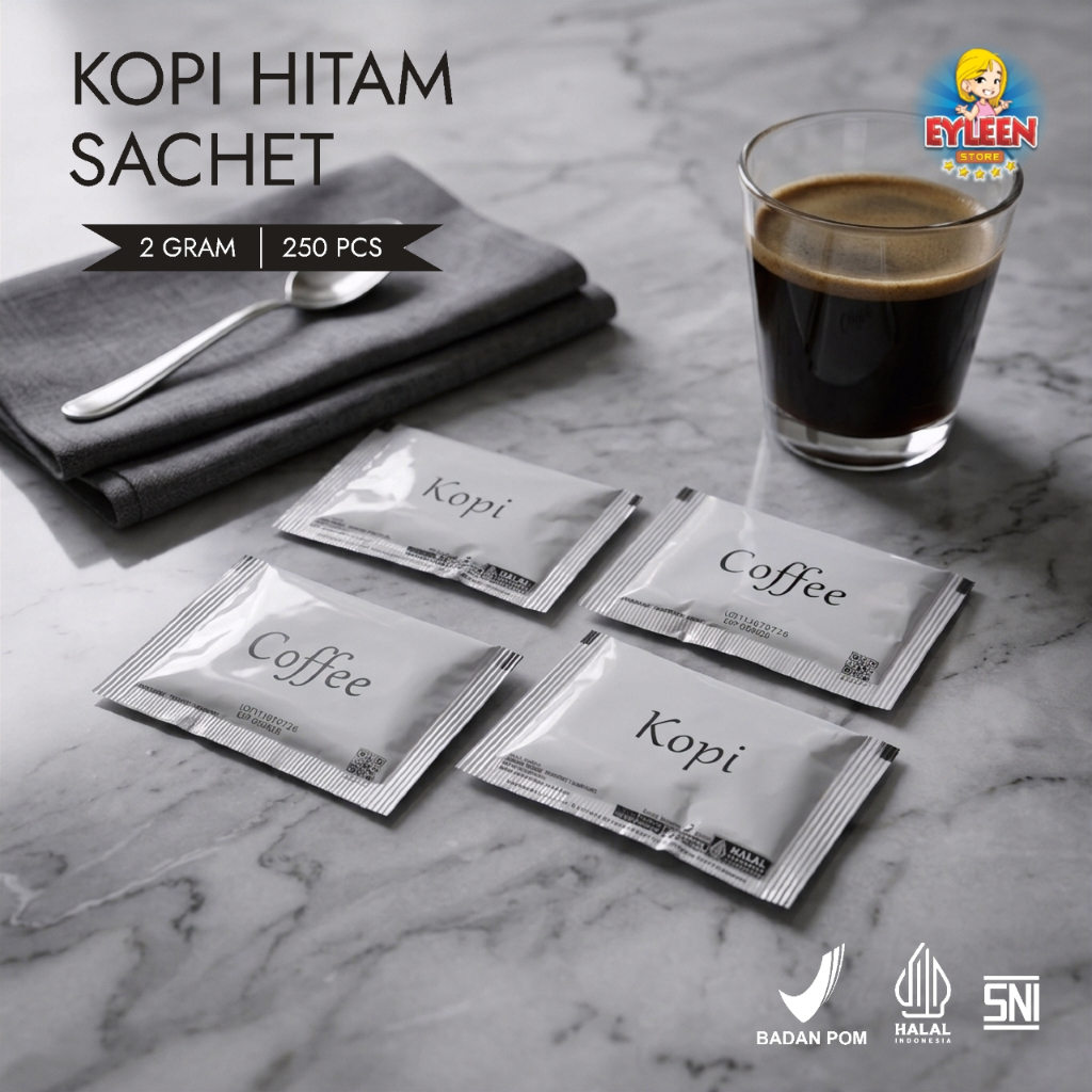 Kopi Sachet Hotel Cafe 250 pcs Kopi Instan Coffee Sachet