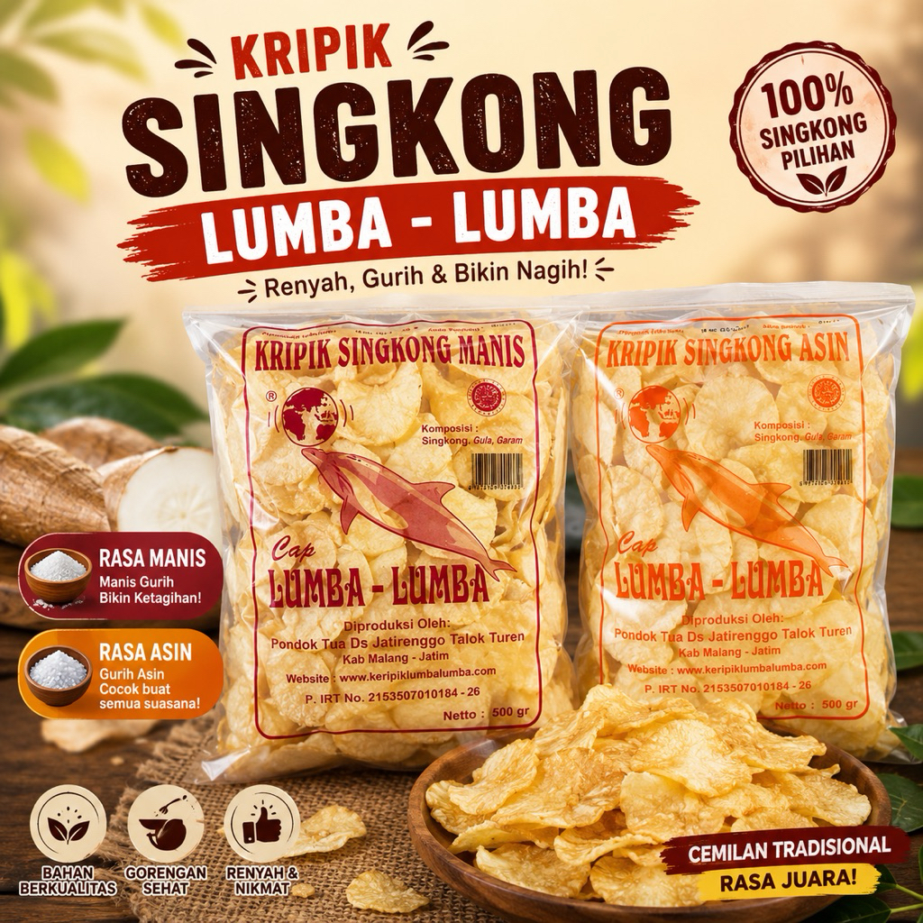KRIPIK SINGKONG LUMBA LUMBA KERIPIK