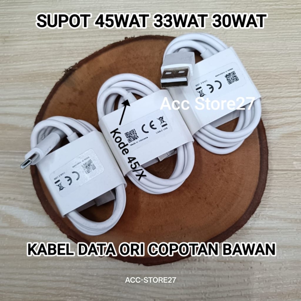 Kabel Data ORI Copotan Opo 45Wat Kode 4,5A A60/A3x/A3/A5/A5i/A5x Pro/Reno 12F/13F/14F/2/13/14F 4G 5G
