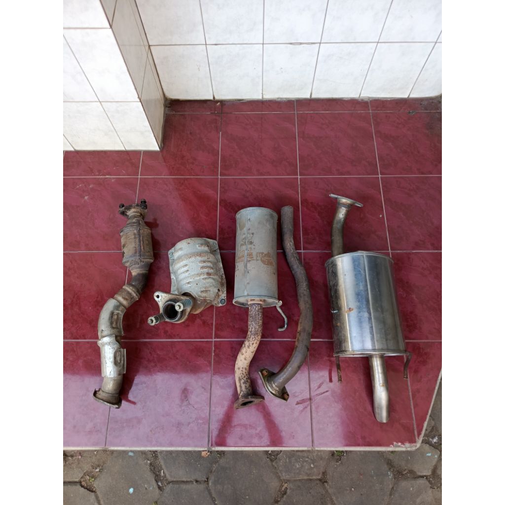 Knalpot Honda Brio Fullset original non katalis