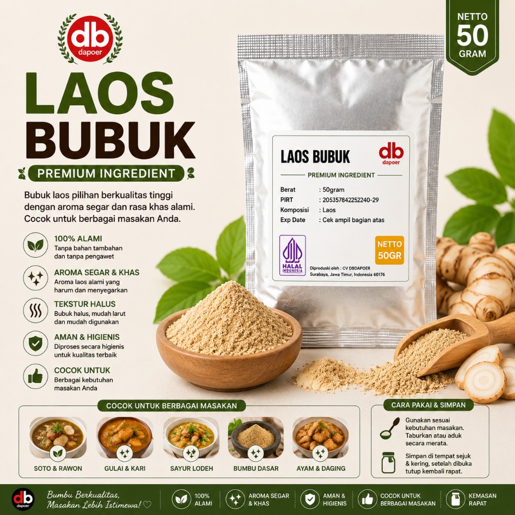 Bubuk Laos Lengkuas Bubuk