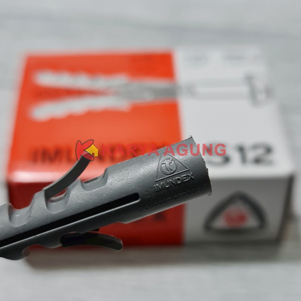 Fisher IMUNDEX Plastik Alat Tanam Pengait Sekrup / Wall Plug S5 S6 S8 S10 S12 S14 / Angkur Lubang Ja