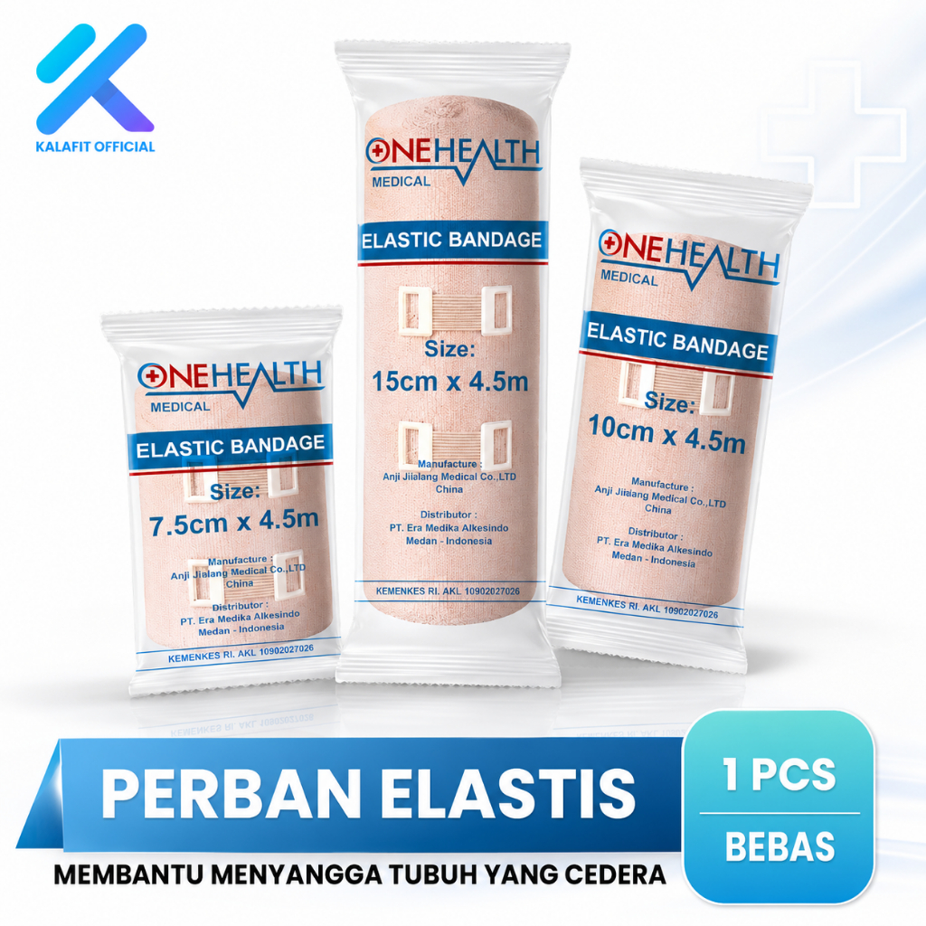 Onehealth Verban Perban Elastis Patah Tulang & Tangan Keseleo Elastic Bandage Perban Gulung