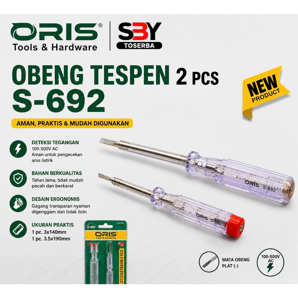 OBENG TESPEN 2 PCS MEREK ORIS / OBENG TESPEN / OBENG TESPEN SET