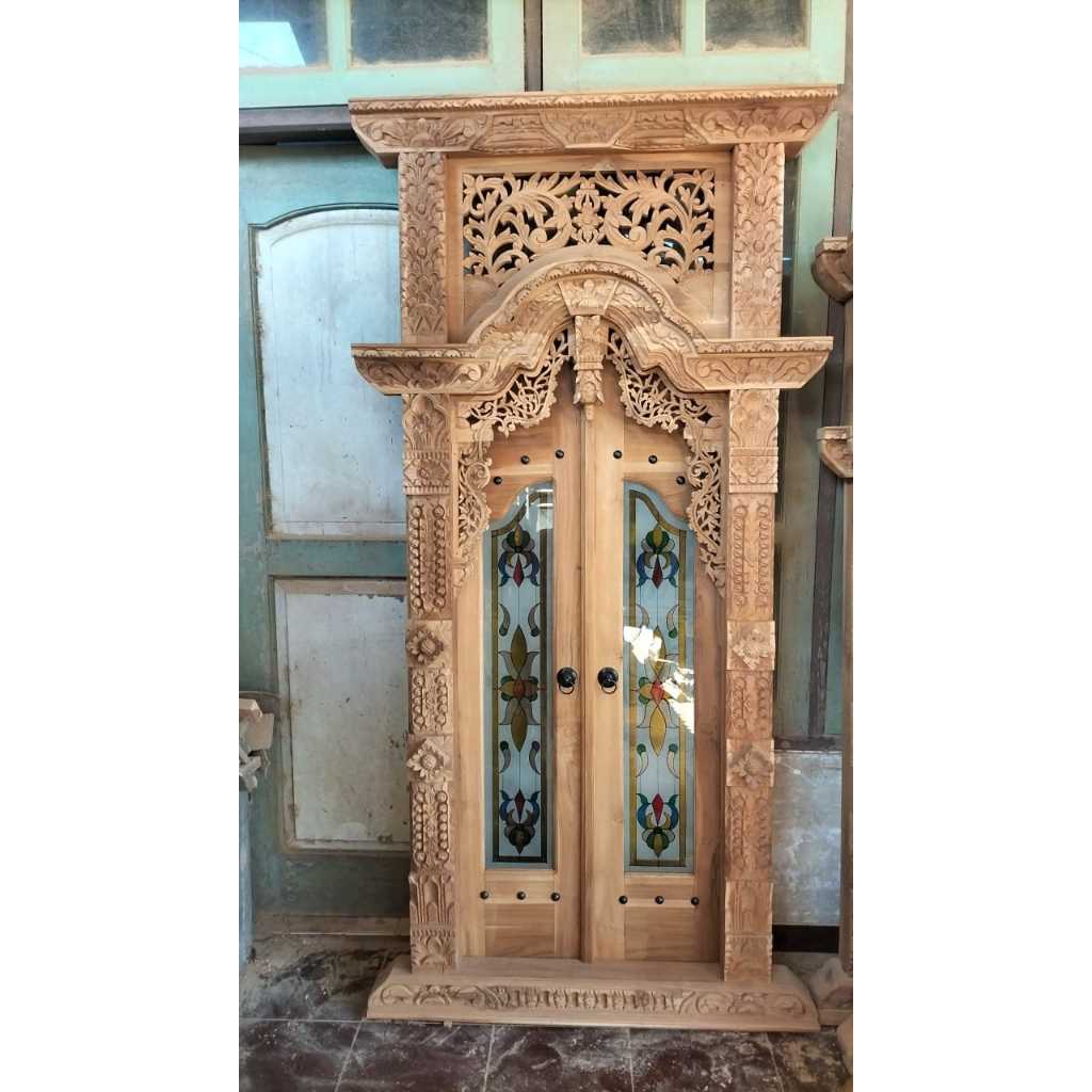 Jendela Gebyok Jati Jepara |  Jendela Motif Kayu Jati | Jendela Minimalis Modern Kayu Jati Ukir Jepa