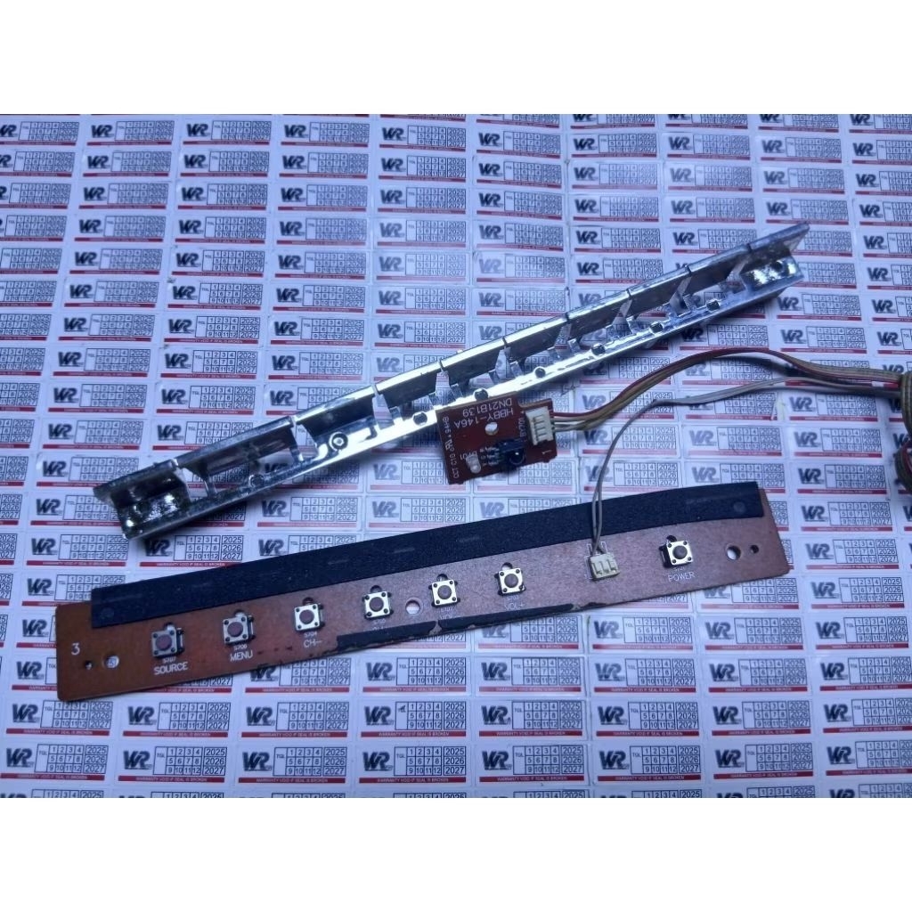 SWITH TOMBOL PANEL PCB TV LED POLYTRON PLD 24D123 ORGINAL
