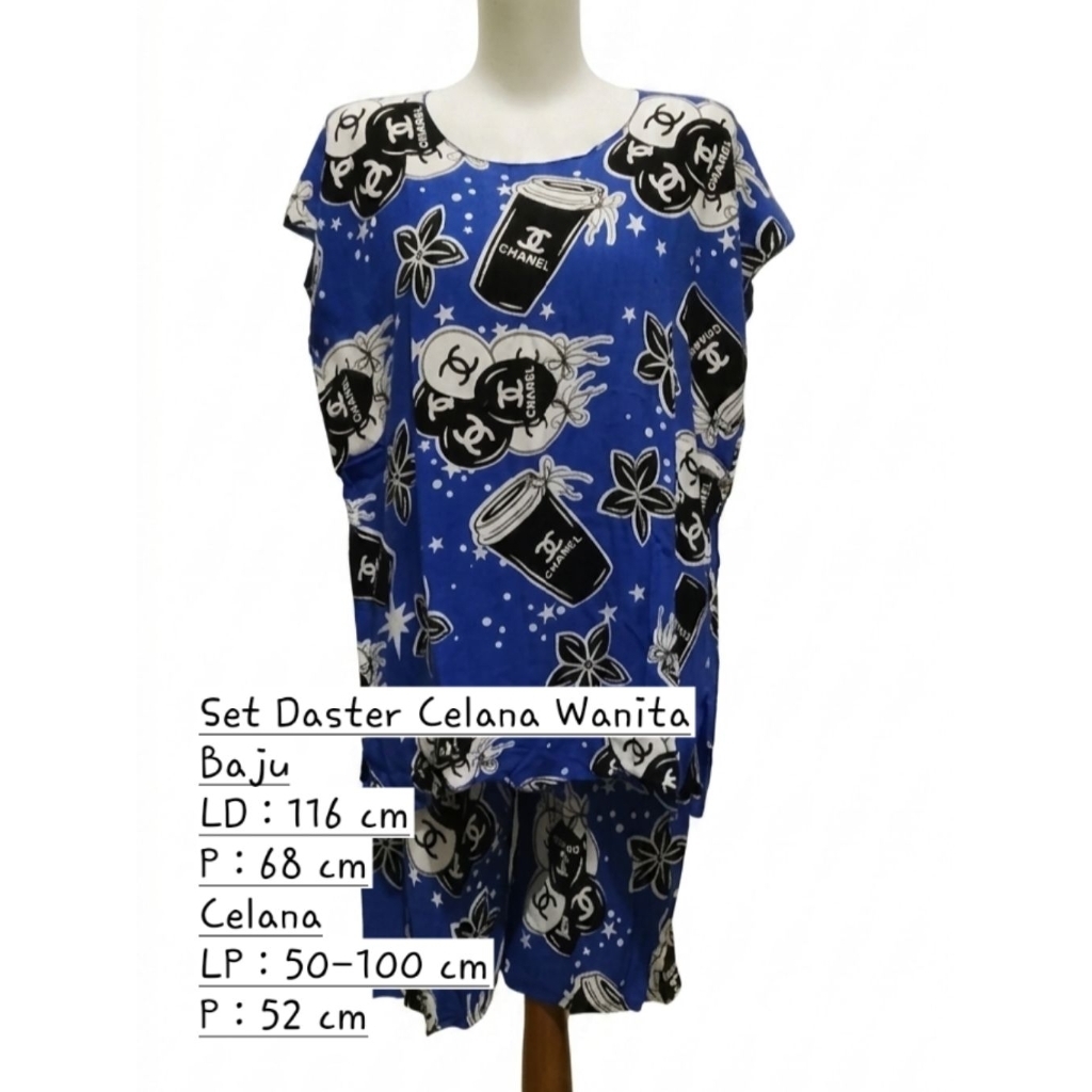 [PL] Setelan Daster Celana Wanita | Blue