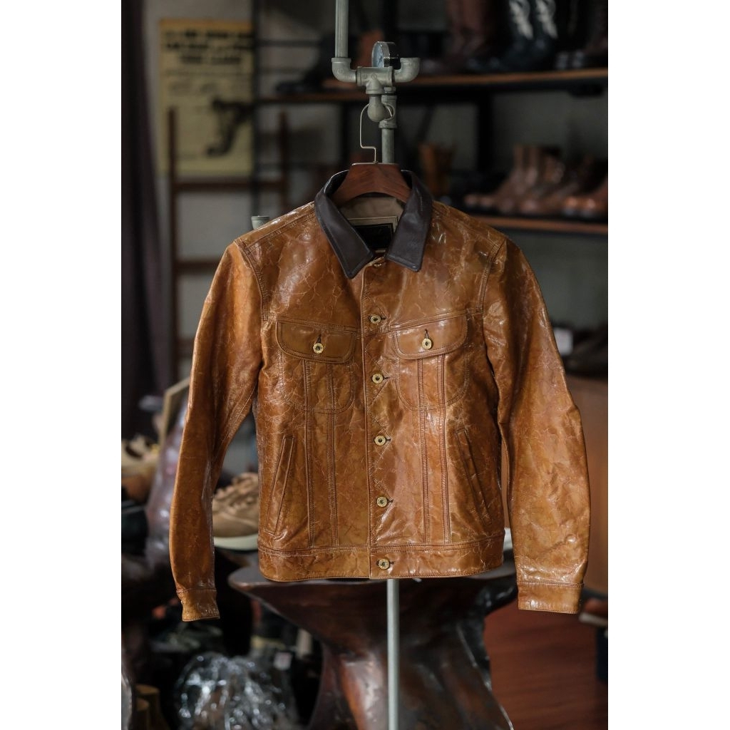 Jaket Pria Vintage Type 2 Leather Original