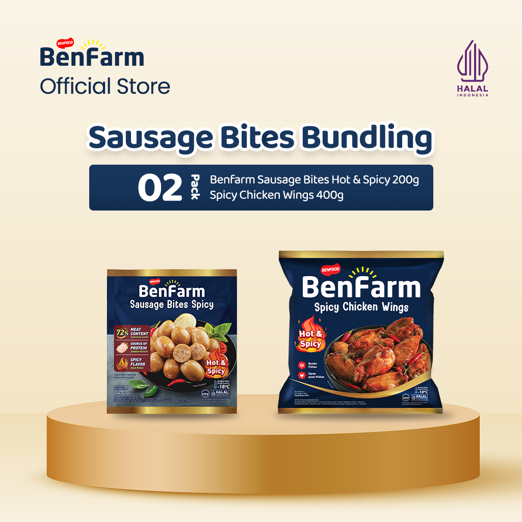 Benfarm Sausage Bites Hot and Spicy & Spicy Chicken Wings Package