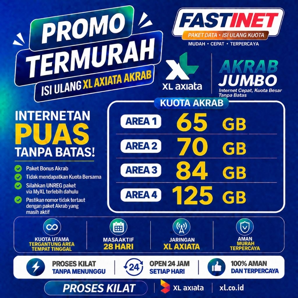 ISI ULANG KUOTA XL AKRAB JUMBO PROSES KILAT