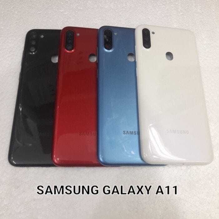 BACK DOOR ORIGINAL SAMSUNG GALAXY A11 INCLUDE TOMBOL LUAR ON OFF/ COVER BATERAI ORI SAM A11 RED/ BLU