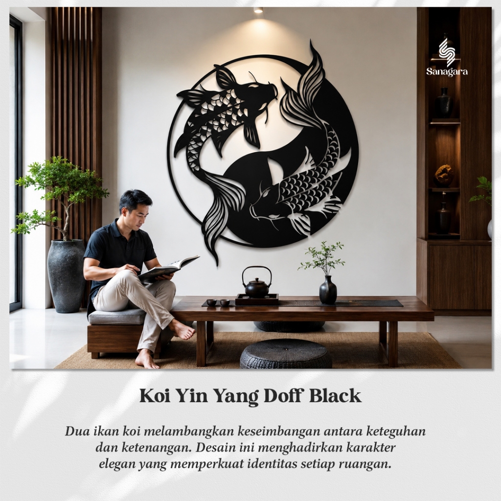 Dekorasi dinding Wall Art (YIN YANG)